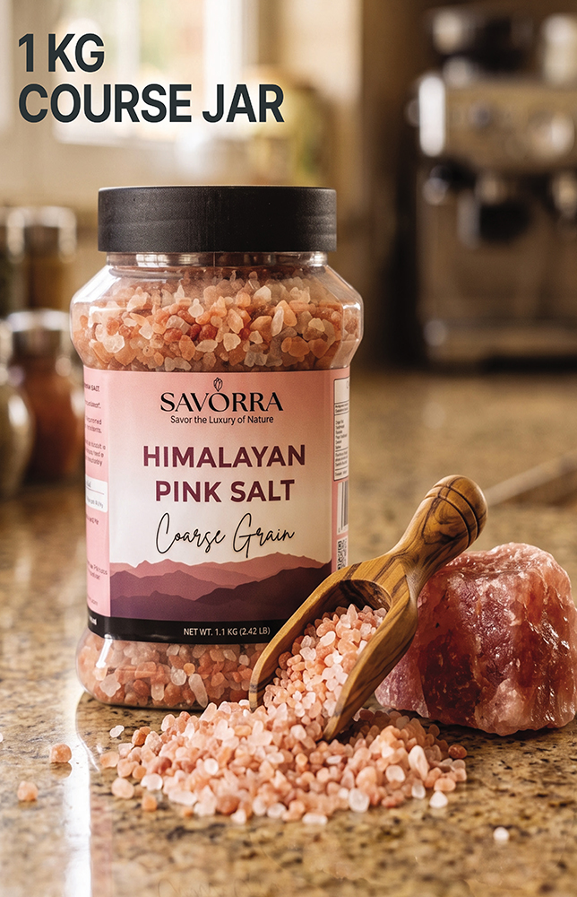 1 kg Himalayan Pink Salt Jar - Coarse Grain Resealable jar