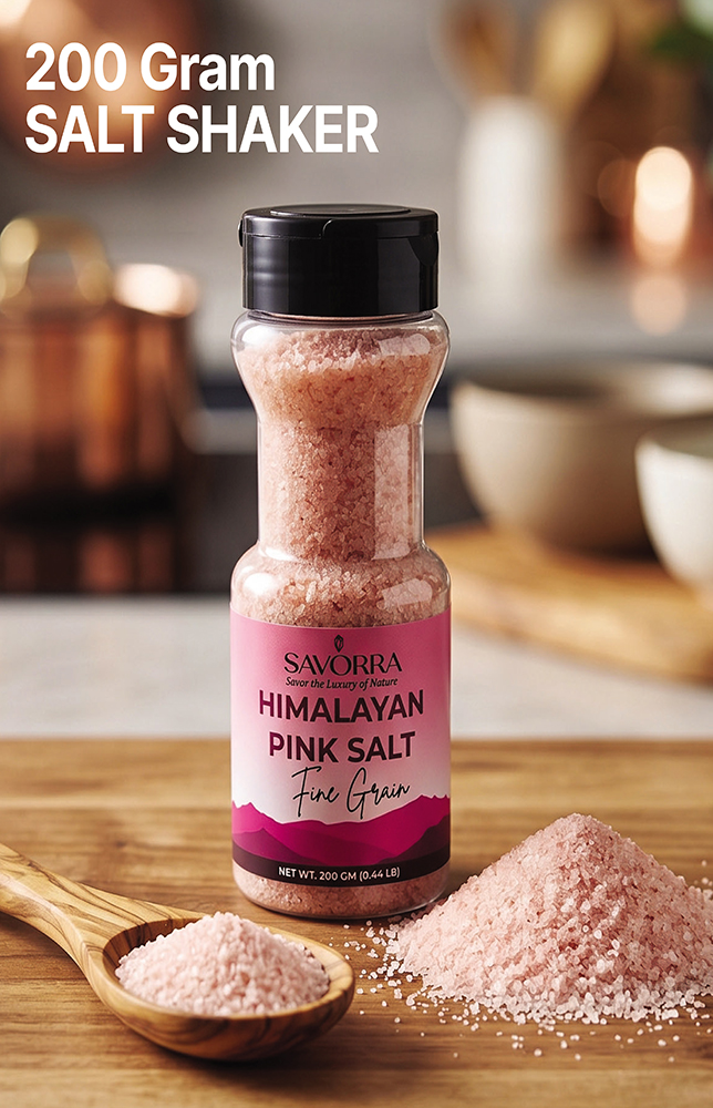 200 g Pink Salt Shaker w/ Butterfly Cap