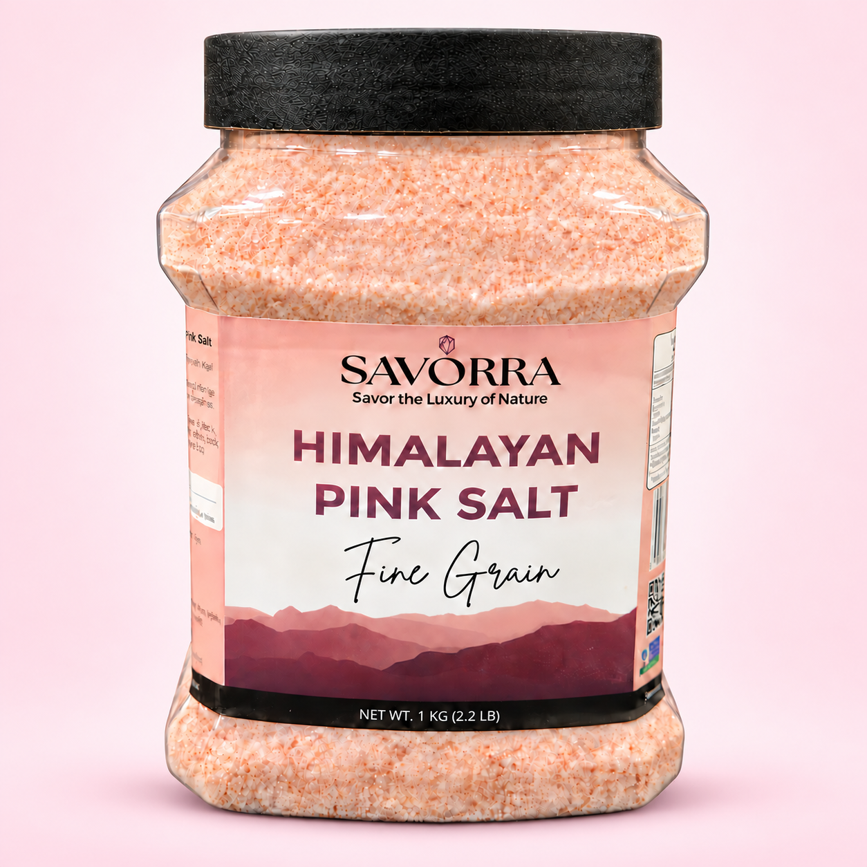 1kg Himalayan Pink Salt Jar - Fine Grain - Image 6