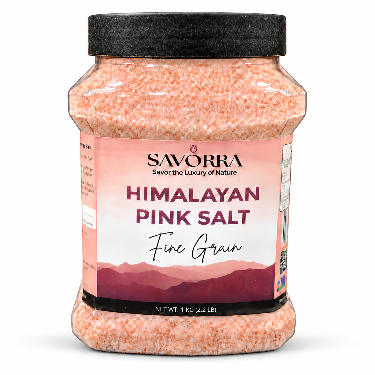1kg Himalayan Pink Salt Jar - Fine Grain - Image 7