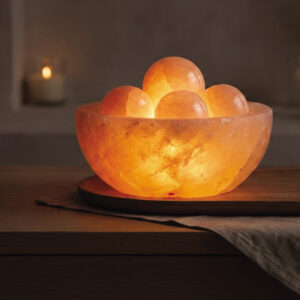 3–4 kg Fire Bowl Lamp w/ Massage Balls