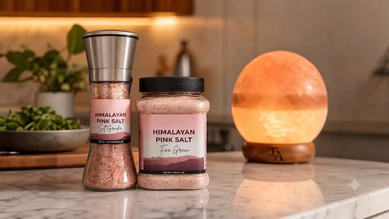 200 g + 1 kg Bundle - Glass Grinder + Coarse Salt Jar - Image 2